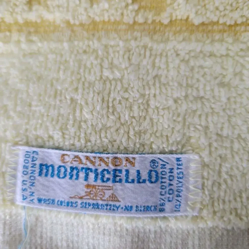 Cannon Monticello Santa Cruz Towels Lot Of 5 Vintage 1 Bath Towel 4 Hand Towels